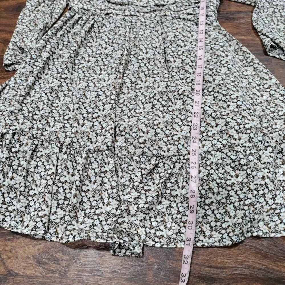 Abercrombie & Fitch Babydoll Mini Floral Prairie Whimsy Coquette Y2K Dress M - Picture 8 of 10